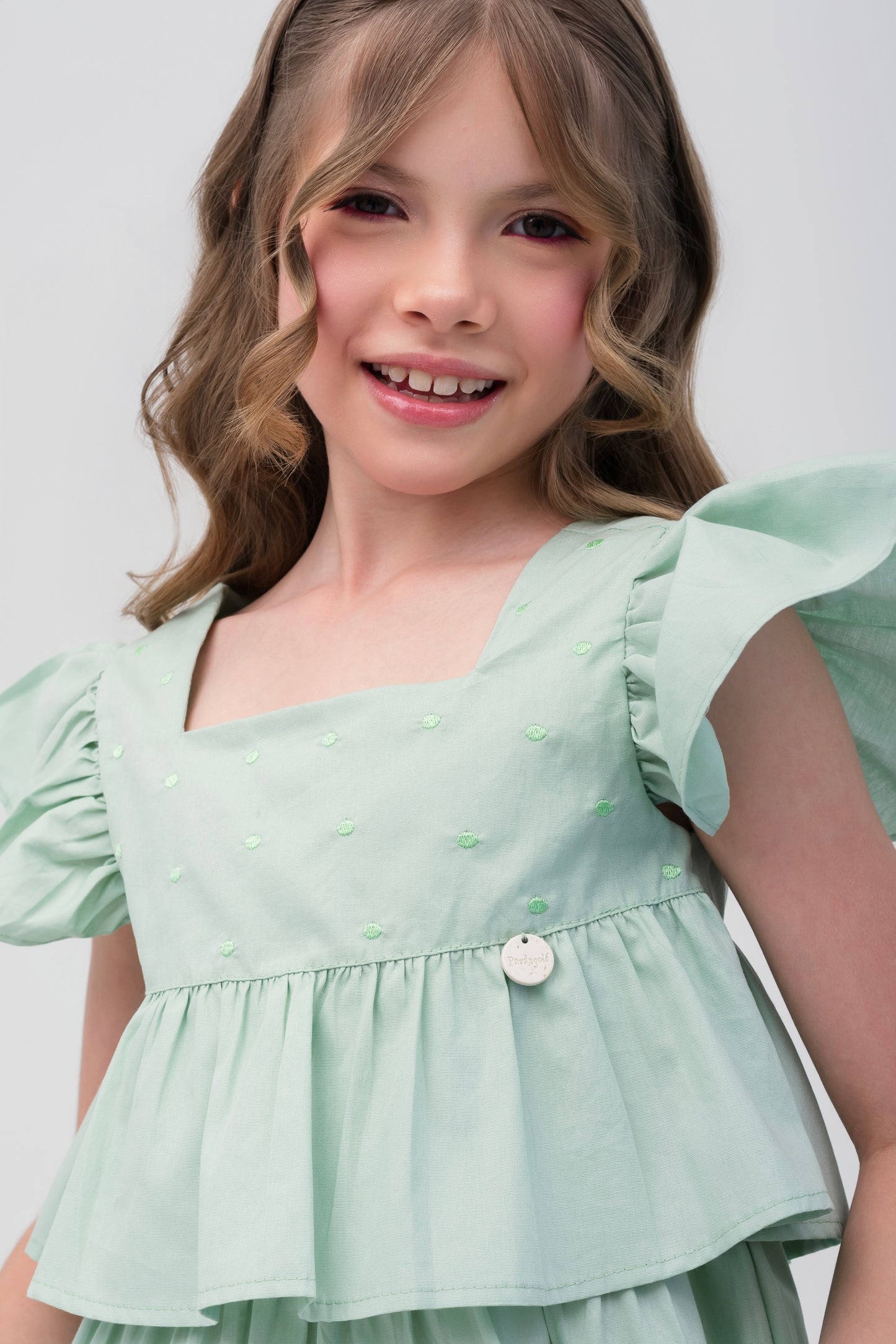 Conjunto Infantil Feminino Calça com Blusa Delicada em Tecido Leve Premium – Parangolé Kids