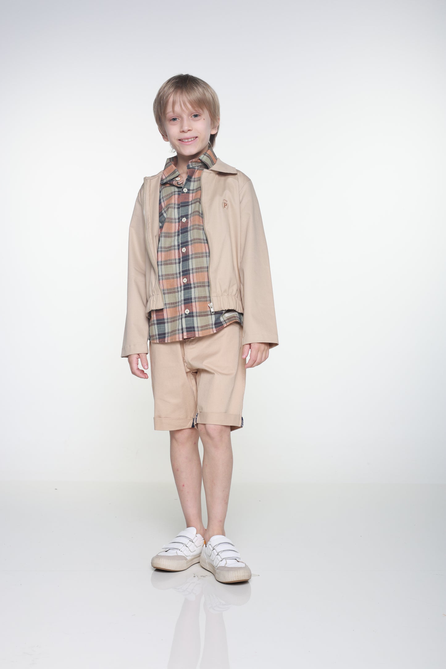Jaqueta Infantil Masculina Casual Elegante em Tecido Premium – Lucas