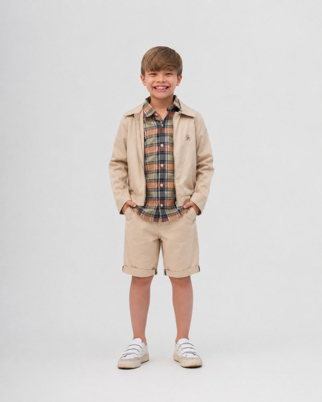 Jaqueta Infantil Masculina Casual Elegante em Tecido Premium – Lucas