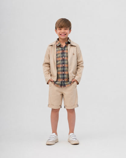 Jaqueta Infantil Masculina Casual Elegante em Tecido Premium – Lucas