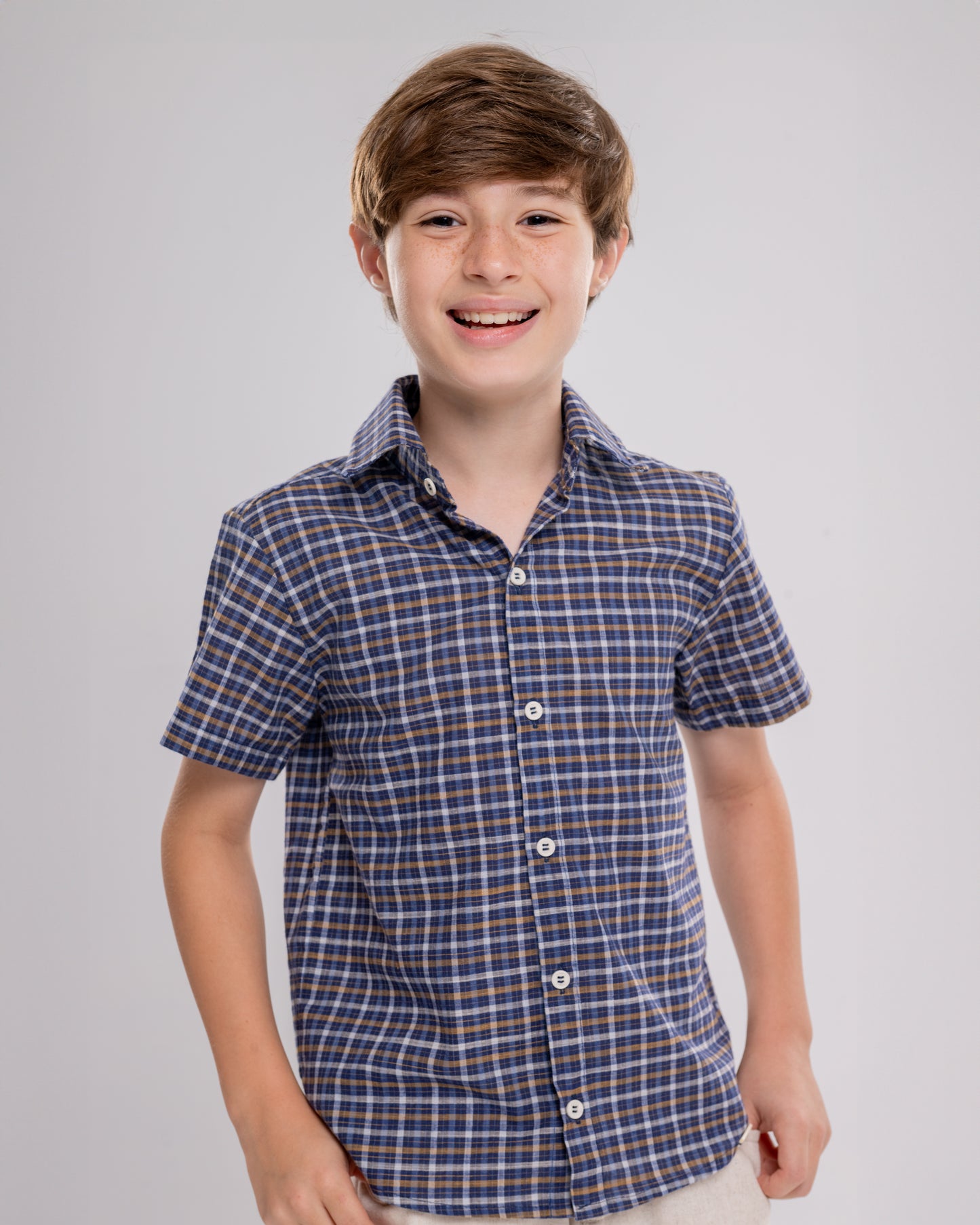 Conjunto Infantil Masculino Camiseta e Short Casual Confortável em Tecido Leve Premium – Heitor Parangolé Kids