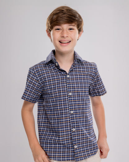 Conjunto Infantil Masculino Camiseta e Short Casual Confortável em Tecido Leve Premium – Heitor Parangolé Kids