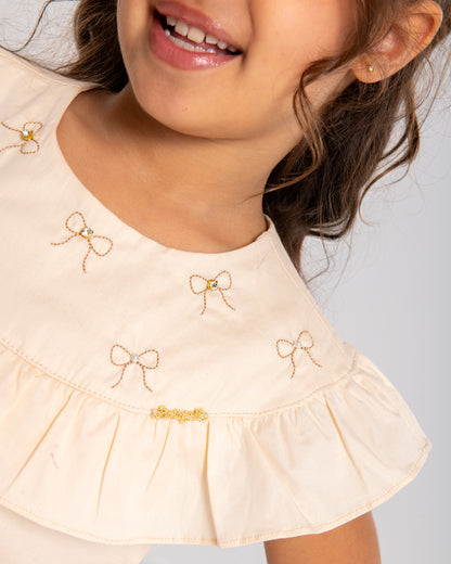 Conjunto Infantil Feminino Short e Blusa Casual Confortável em Tecido Leve Premium – Cecilia Parangolé Kids