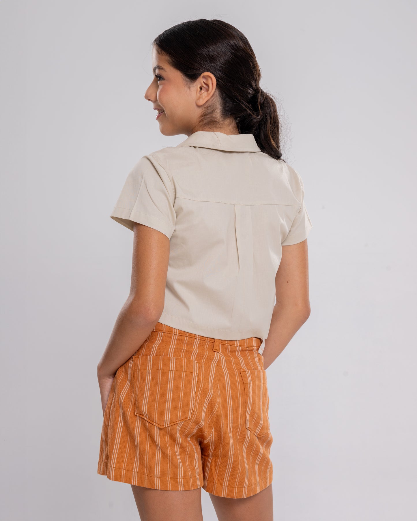 Conjunto Infantil Feminino Short e Blusa Casual Confortável em Tecido Leve Premium – Fernanda Parangolé Kids