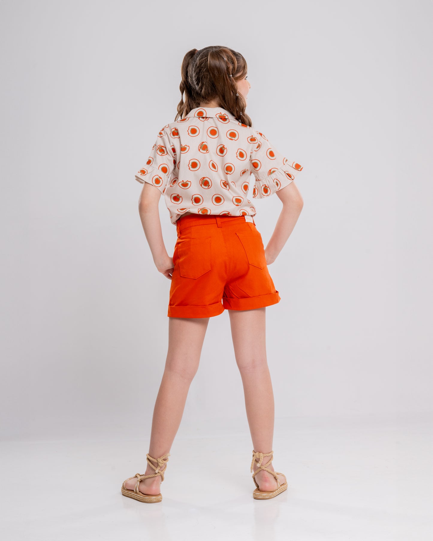 Conjunto Infantil Feminino Short e Blusa Casual Confortável em Tecido Leve Premium – Gaby Parangolé Kids