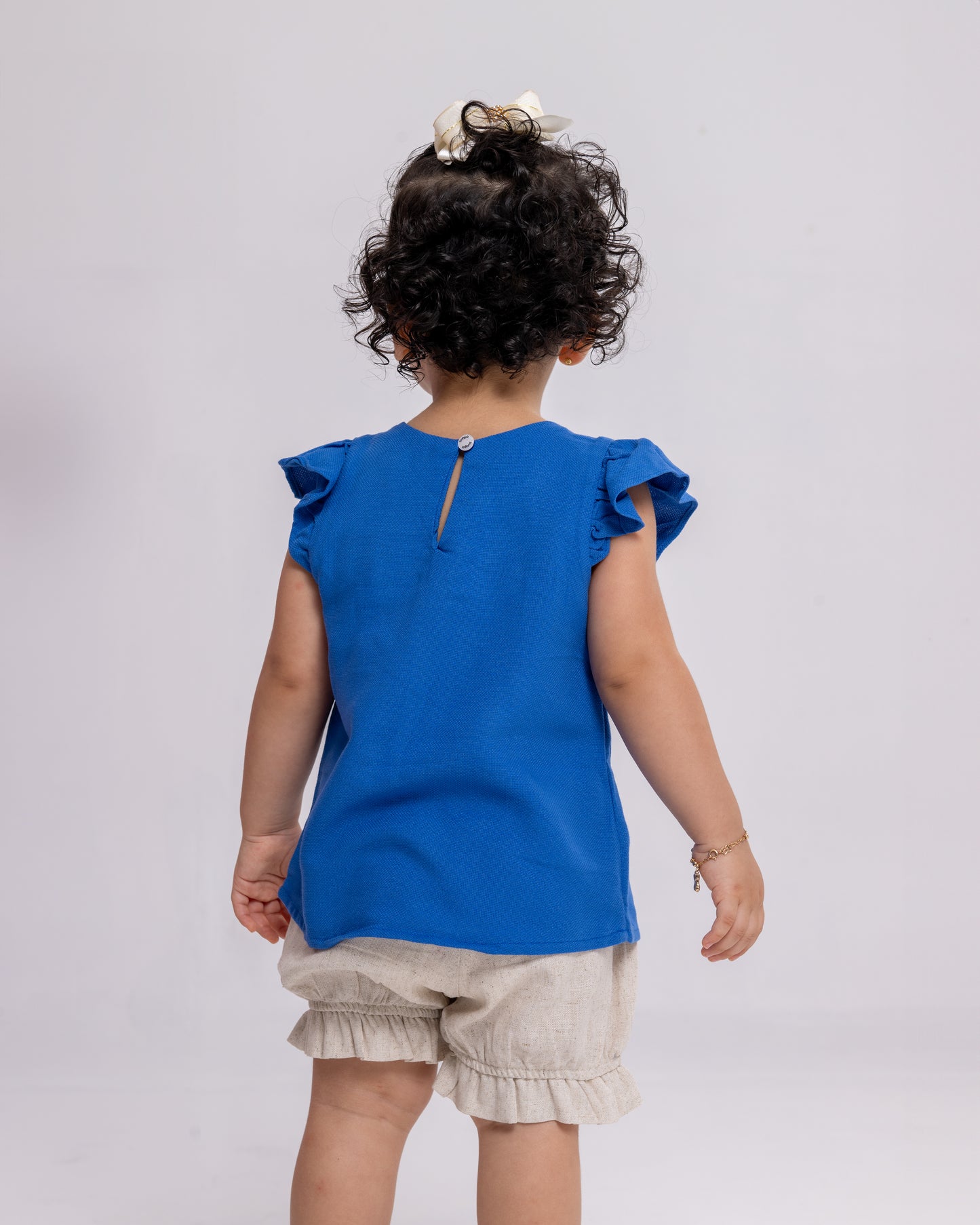 Conjunto Infantil Feminino Short e Blusa Casual Confortável em Tecido Leve Premium – Julia Parangolé Kids