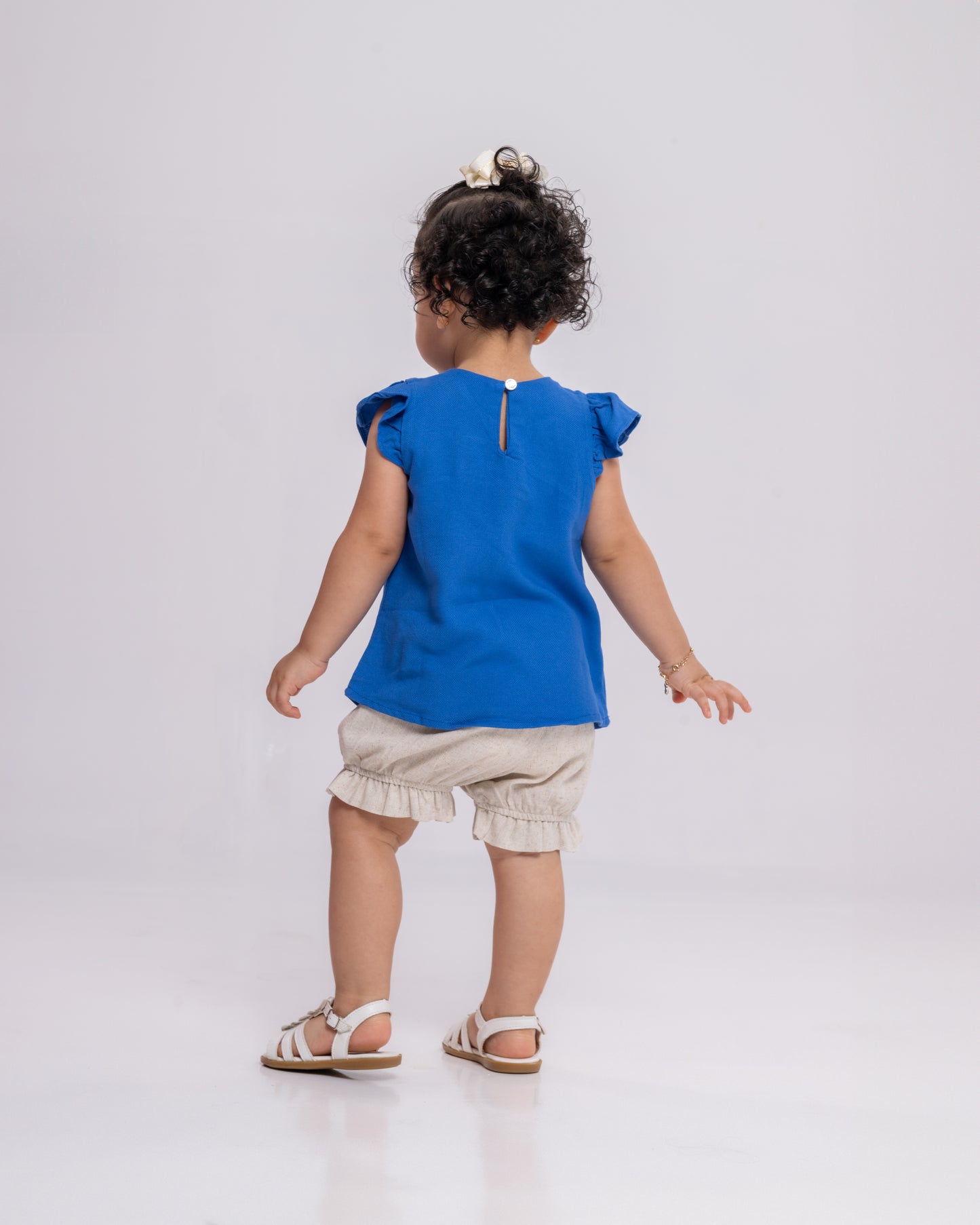 Conjunto Infantil Feminino Short e Blusa Casual Confortável em Tecido Leve Premium – Julia Parangolé Kids
