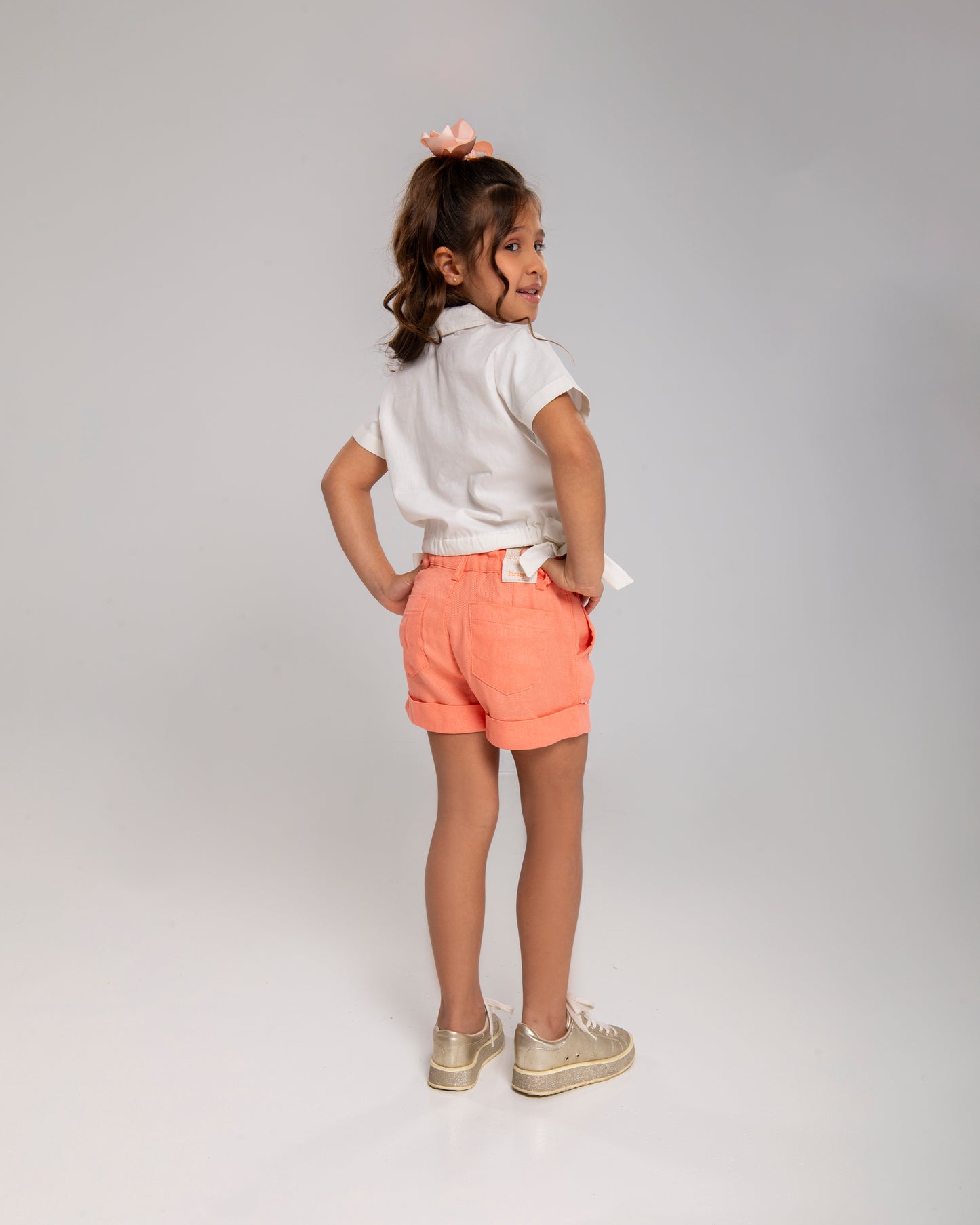 Conjunto Infantil Feminino Short e Blusa Casual Confortável em Tecido Leve Premium – Livia Parangolé Kids