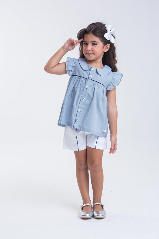 Conjunto Infantil Feminino Casual Confortável em Tecido Leve Premium – Isabella Parangolé Kids