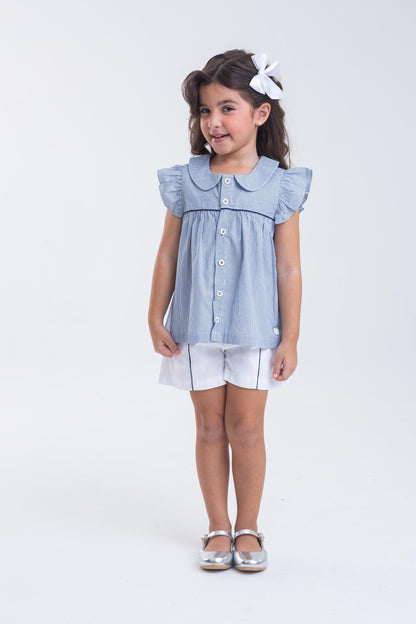 Conjunto Infantil Feminino Casual Confortável em Tecido Leve Premium – Isabella Parangolé Kids