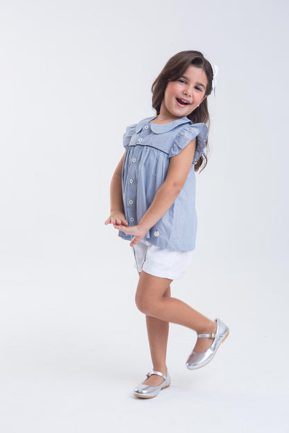 Conjunto Infantil Feminino Casual Confortável em Tecido Leve Premium – Isabella Parangolé Kids