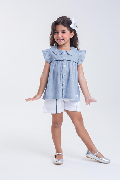 Conjunto Infantil Feminino Casual Confortável em Tecido Leve Premium – Isabella Parangolé Kids