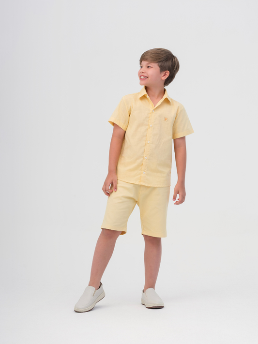 Camisa Infantil Masculina Casual Confortável em Algodão Premium – Arthur Parangolé Kids