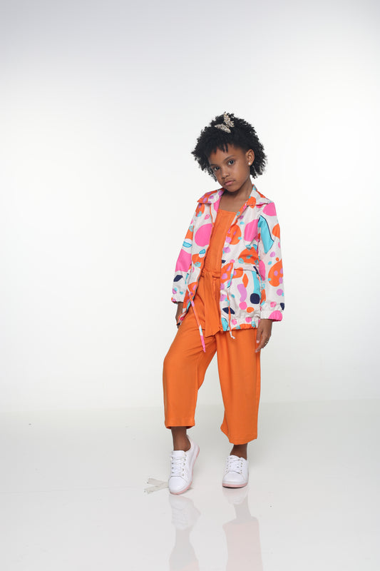 Jaqueta Infantil Feminina Casual Confortável em Tecido Premium – Ana Parangolé Kids