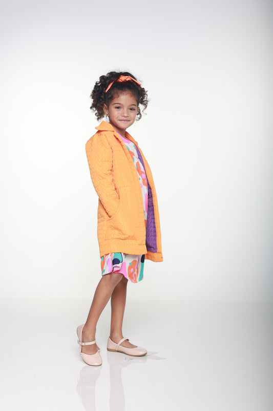 Jaqueta Infantil Feminina Casual Confortável em Tecido Premium Julia – Parangolé Kids