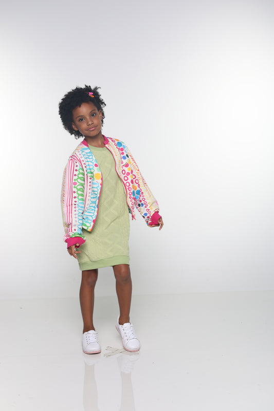 Jaqueta Infantil Feminina Casual Confortável em Tecido Premium July – Parangolé Kids