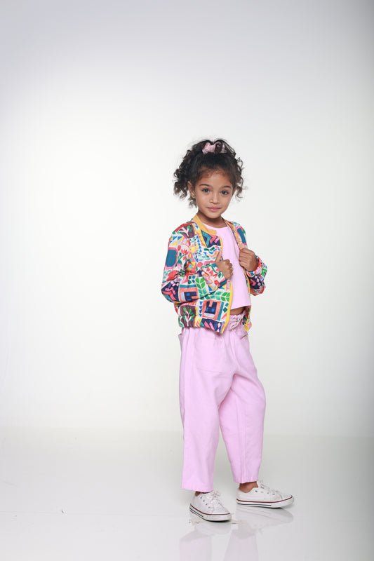 Jaqueta Infantil Feminina Casual Confortável em Tecido Premium Sabrina – Parangolé Kids