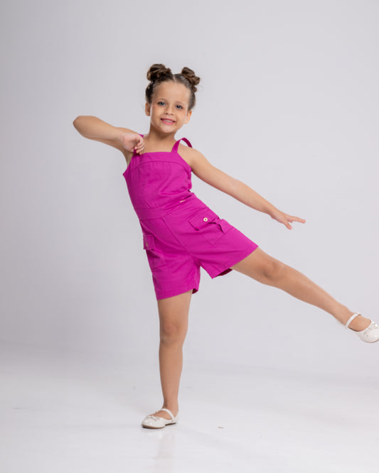 Macaquito Infantil Feminino Casual Confortável em Tecido Leve Premium Natalia – Parangolé Kids