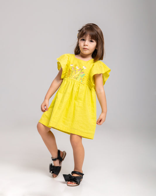 Vestido Infantil Feminino Casual Confortável em Tecido Leve Premium Alycia – Parangolé Kids