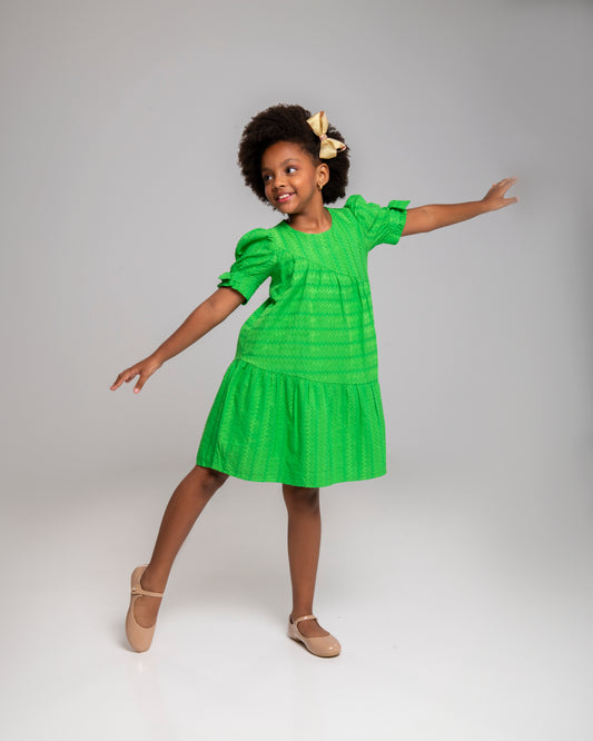 Vestido Infantil Feminino Casual Confortável em Tecido Leve Premium Anny – Parangolé Kids