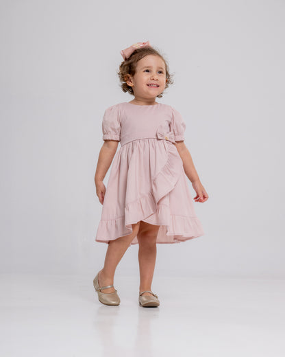Vestido Infantil Feminino Casual Confortável em Tecido Leve Premium Jamilly – Parangolé Kids