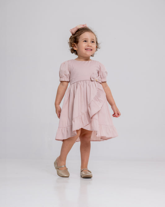 Vestido Infantil Feminino Casual Confortável em Tecido Leve Premium Jamilly – Parangolé Kids