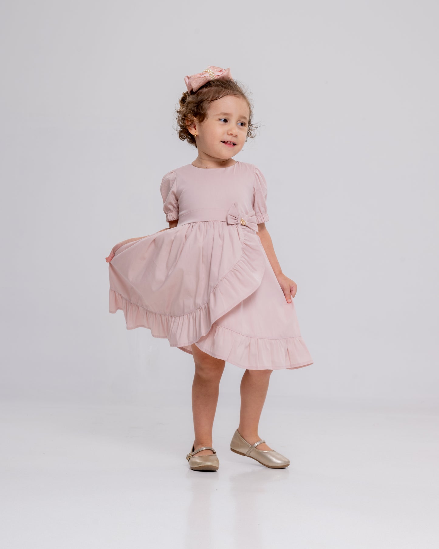 Vestido Infantil Feminino Casual Confortável em Tecido Leve Premium Jamilly – Parangolé Kids