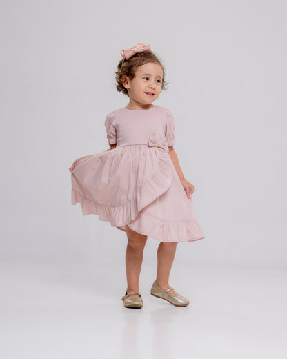 Vestido Infantil Feminino Casual Confortável em Tecido Leve Premium Jamilly – Parangolé Kids
