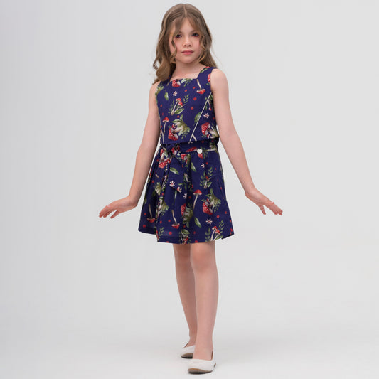Vestido Infantil Feminino Casual Confortável em Tecido Leve Premium Letícia – Parangolé Kids