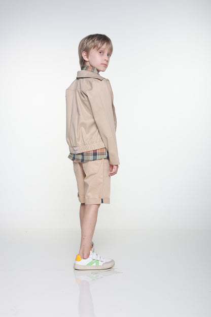 Jaqueta Infantil Masculina Casual Confortável em Tecido Premium Henrique – Parangolé Kids